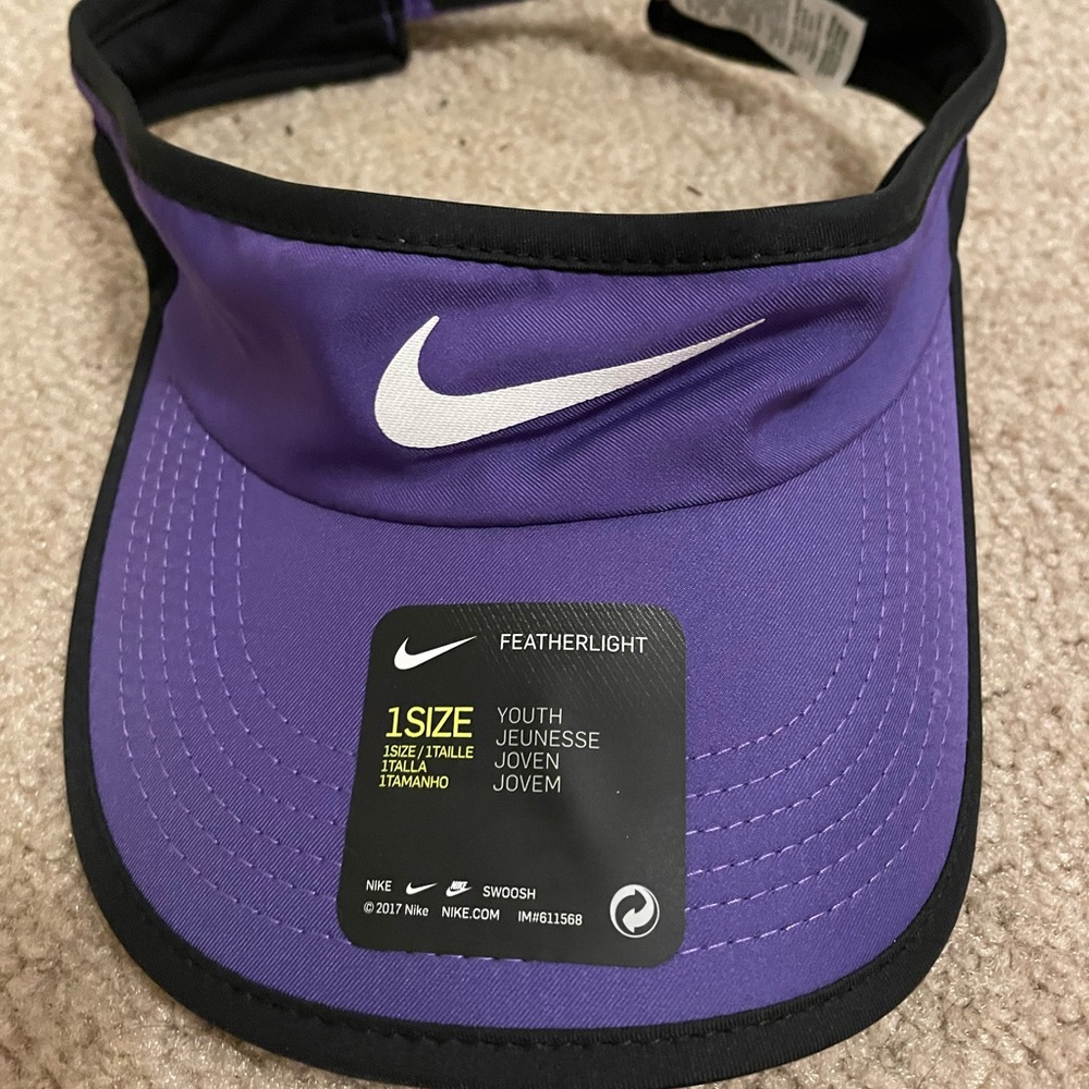 purple nike visor